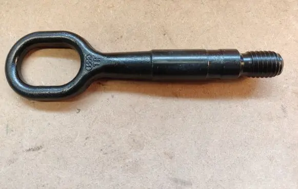 Towing hook eye