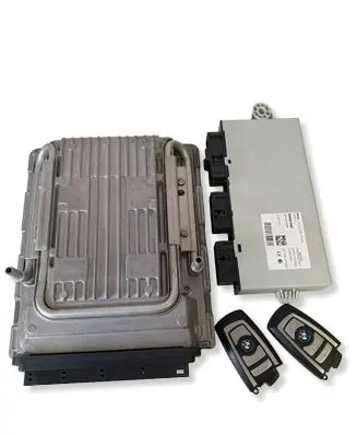 BMW 7 F01 F02 F03 F04 Engine ECU kit and lock set 7640087 9282116
