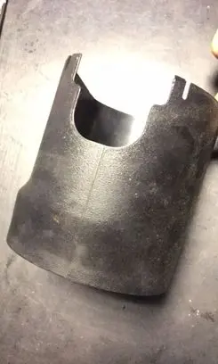 Steering wheel column trim