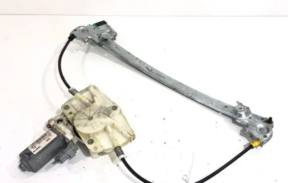 Rear door window regulator with motor
