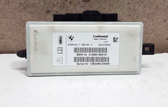 BMW 5 F10 F11 Airbag control unit/module 9280186