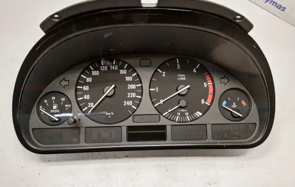BMW 5 E39 Speedometer (instrument cluster) 62118381198 62106942232 62116923101