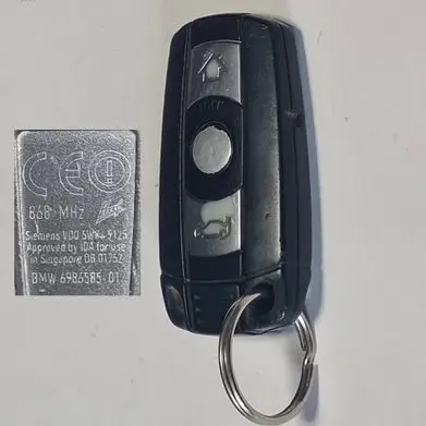 BMW X5 E70 Ignition key/card 6986585