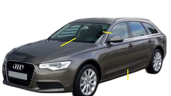 Audi A6 S6 C7 4G Front bumper corner part panel trim 