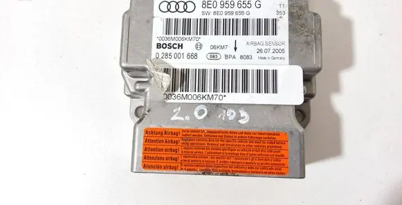 Audi A4 S4 B7 8E 8H Airbag control unit/module 8E0959655C 0285001668