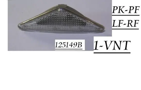 Ford Focus Front fender indicator light 125149B