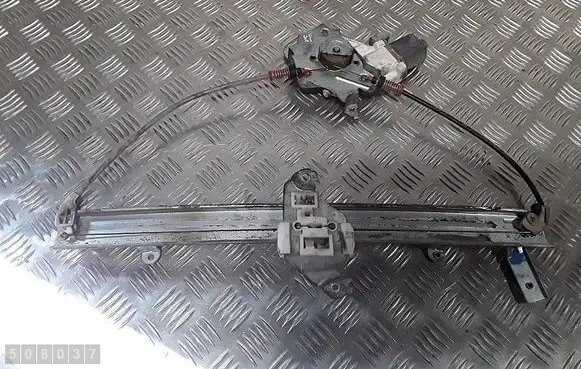 Rear door window regulator with motor