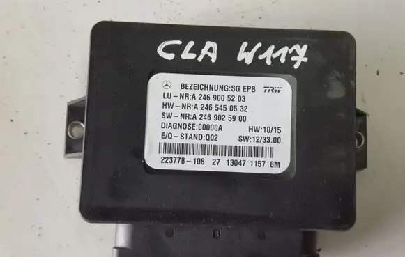 Mercedes-Benz CLA C117 X117 W117 Hand brake control module A2469005203