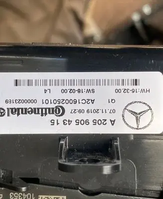 Mercedes-Benz C W205 Other devices 0000023189 A2C1600250101 A2059054315