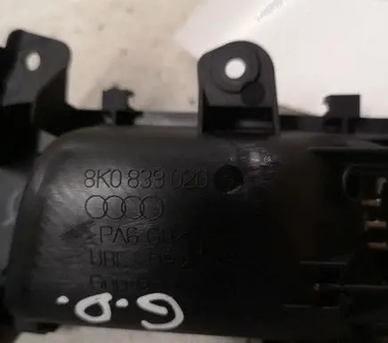 Audi A4 S4 B8 8K Rear door interior handle 8K0839020