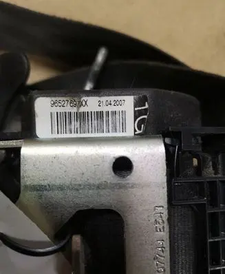 Citroen C4 I Front seatbelt 96527697XX 7166026