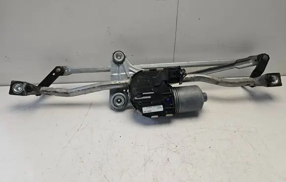 Front wiper linkage and motor