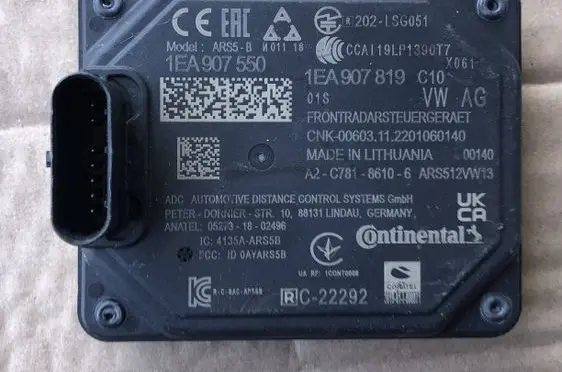 Volkswagen ID.3 Distronic sensor radar 1EA907550 202S051 1EA90781901