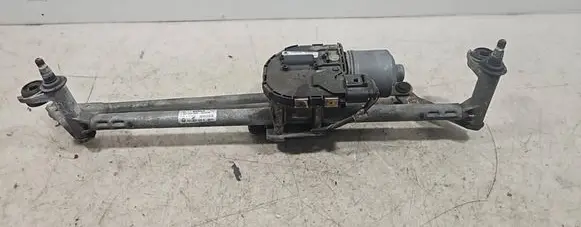 Front wiper linkage and motor