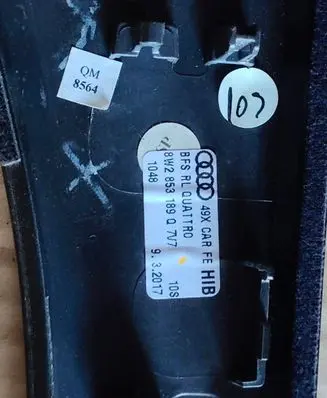 Audi A5 Panel trim 8W2853189Q