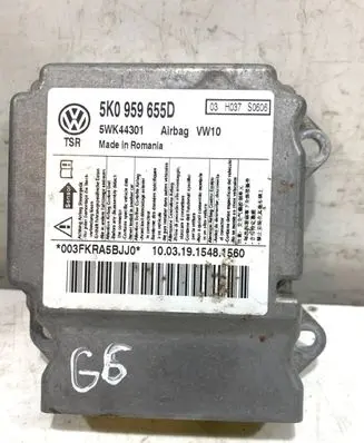 Volkswagen Golf VI Airbag control unit/module 5K0959655D 5WK44301 03H037S0606