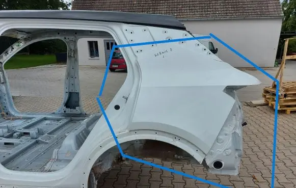 Renault Scenic E-Tech V Rear quarter panel RENSCEBlo5492120