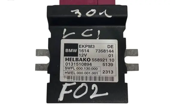 BMW 7 F01 F02 F03 F04 Fuel injection pump control unit/module 7358144 16147358144 55892110