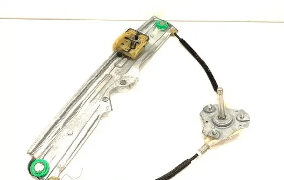 Rear door window regulator with motor