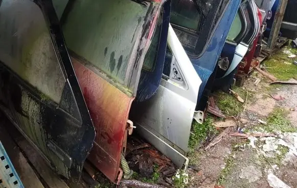 Nissan Sunny Front door sidabrines