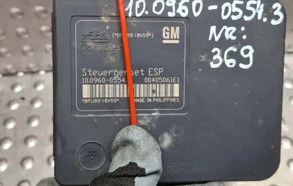 Opel Astra H ABS control unit/module S27635369 13246535 10020602904