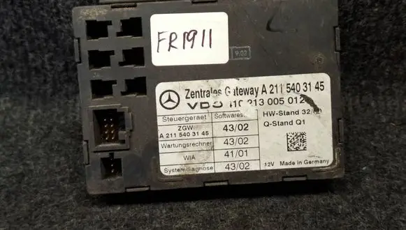 Mercedes-Benz C W203 Gateway control module A2115403145