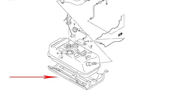 Suzuki Vitara (ET/TA) Fuel tank bottom protection 8932066A01