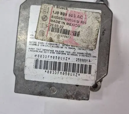 Audi A3 S3 8L Airbag control unit/module 1J0909603AC 25990914 1J0909603