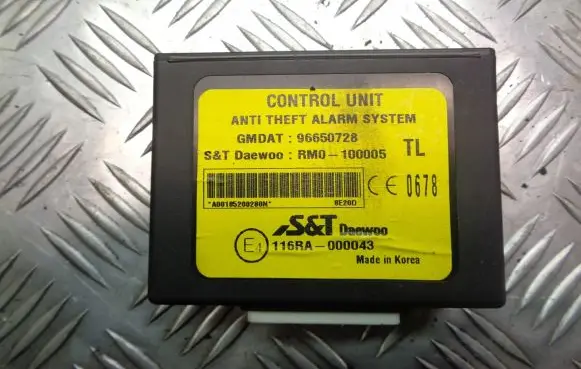 Chevrolet Aveo Alarm control unit/module 96650728