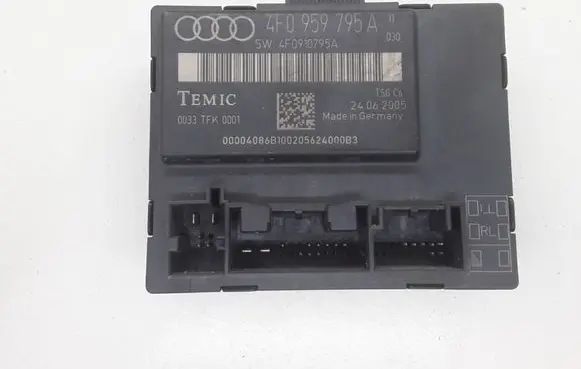 Audi A6 S6 C6 4F Door control unit/module 4F0959795A 4F0910795A 0033TFK0001