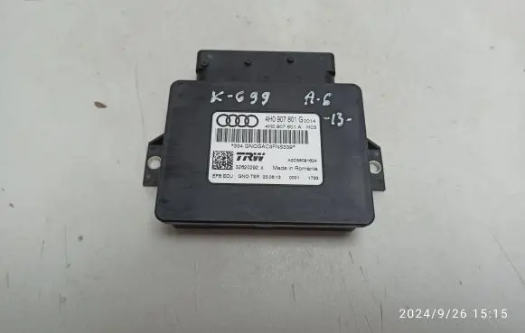 Audi A6 S6 C7 4G Hand brake control module 4H0907801A 4H0907801G