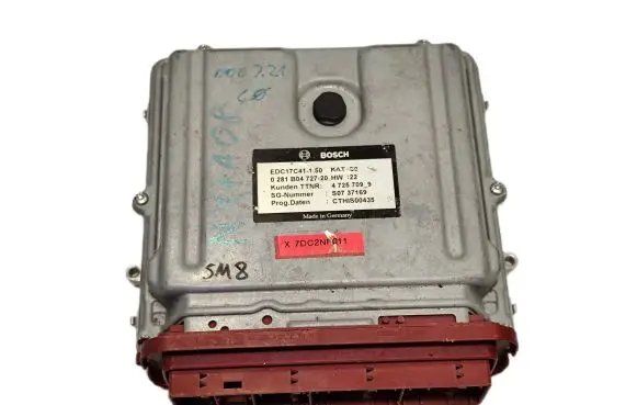 BMW 5 F10 F11 Engine control unit/module ECU 0281B04727 EDC17C41 4725709