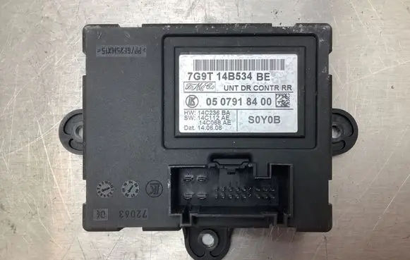 Jaguar XF X250 Door control unit/module 7G9T14B534BE 0507918400 14C236BA