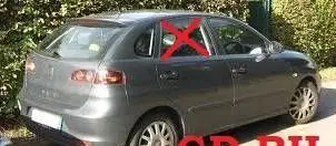 Seat Ibiza III (6L) Rear door window glass 6L4845026A