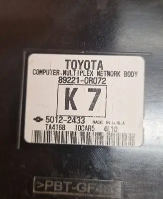 Toyota RAV 4 (XA40) Other control units/modules 892210R072 50122433 TA4168