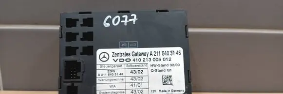 Mercedes-Benz E W211 Gateway control module A2115403145 410213005012