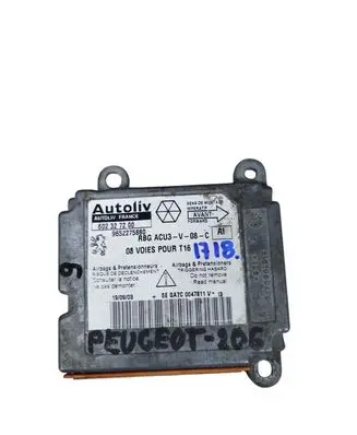 Peugeot 206 CC Airbag control unit/module 9652275880
