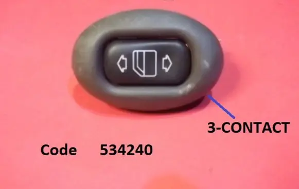 Mercedes-Benz A W168 Electric window control switch 534240