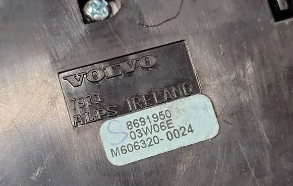 Volvo S60 Climate control unit 8691950 03W06E M606320
