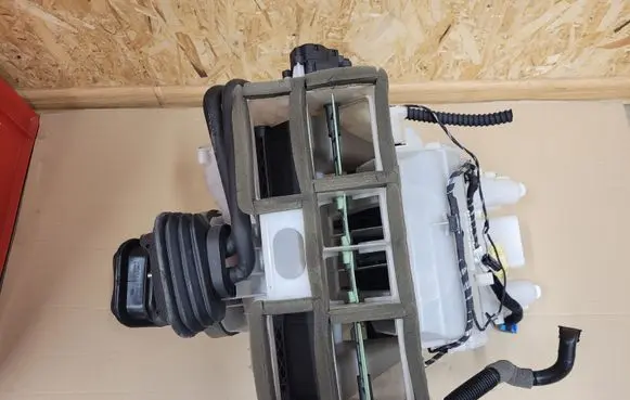 Interior heater climate box assembly
