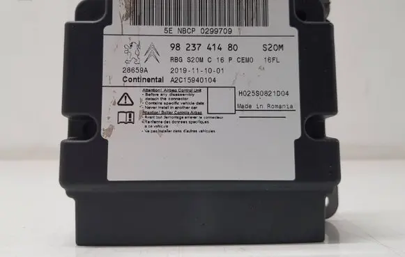 Opel Corsa F Airbag control unit/module 9823741480