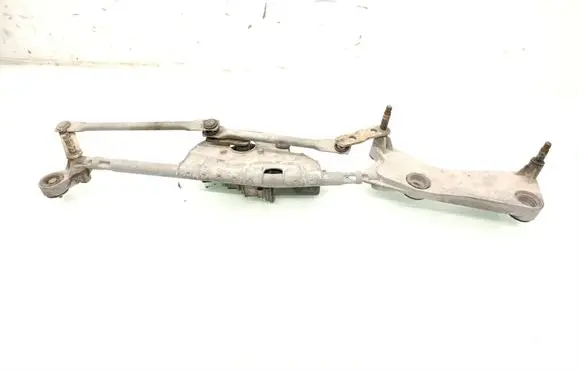 Front wiper linkage and motor