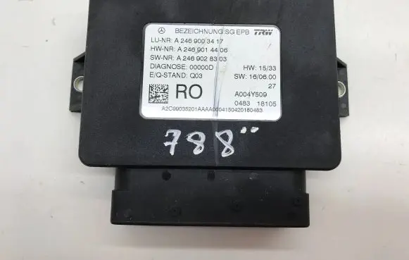 Mercedes-Benz B W246 W242 Brake system control unit/module A2469003417 A2469028303 A2469014406