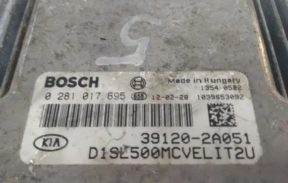 KIA Sportage Engine control unit/module D1SL500MCVELIT2U 0281017659 391202A051