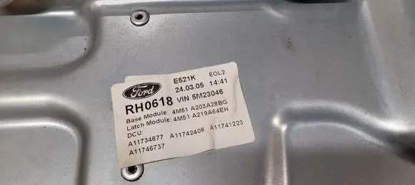 Ford Focus Front door window regulator with motor 4M51A20328BG 4M51A219A64EH
