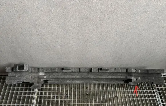 Front bumper foam support bar