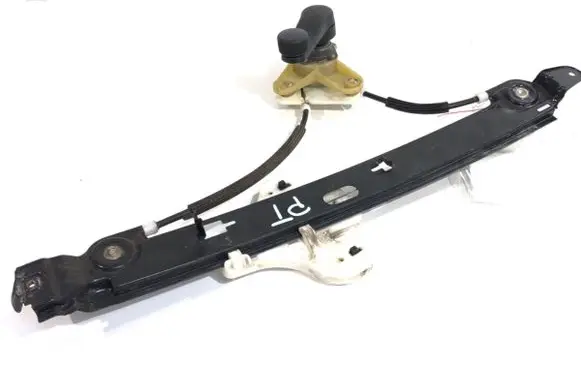 Rear door window regulator with motor