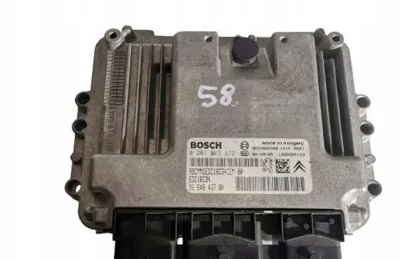 Peugeot 308 Engine ECU kit and lock set 0281013872