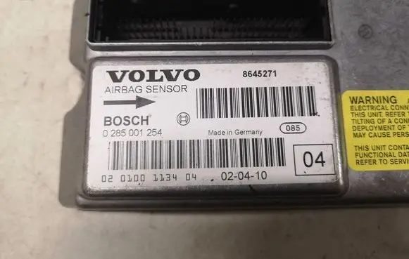 Volvo S60 Airbag control unit/module 8645271 0285001254