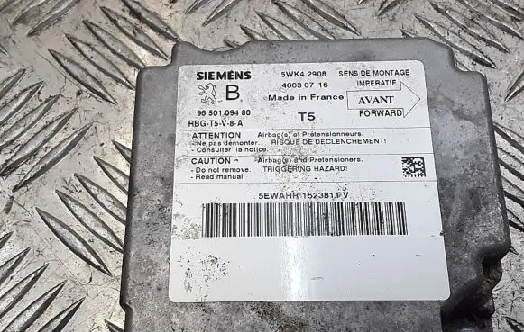 Peugeot 307 Airbag control unit/module 9650109480